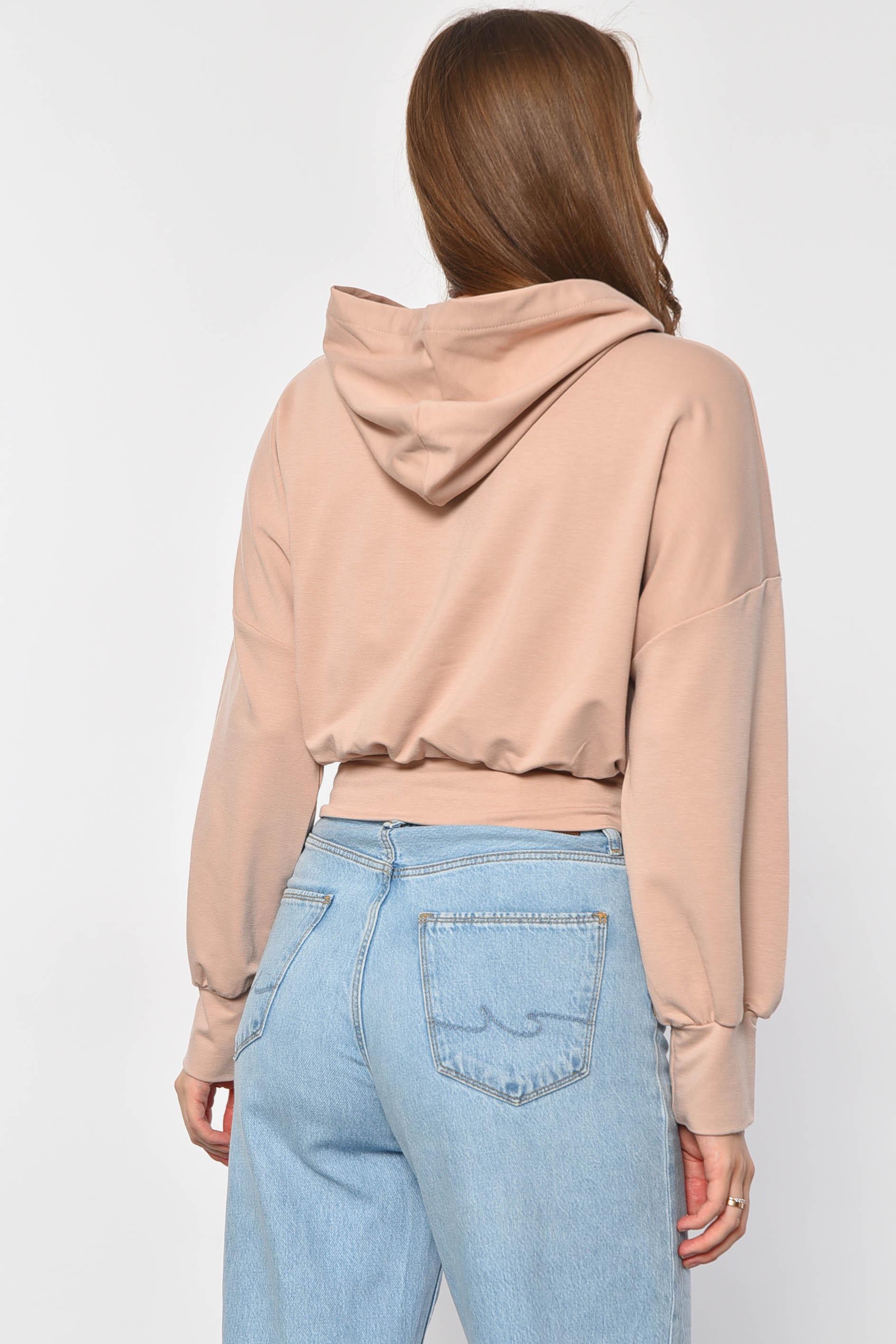 Худі жіноче S Бежевий (186095) - фото 3 Худі жіноче S Бежевий (186095) - фото 3