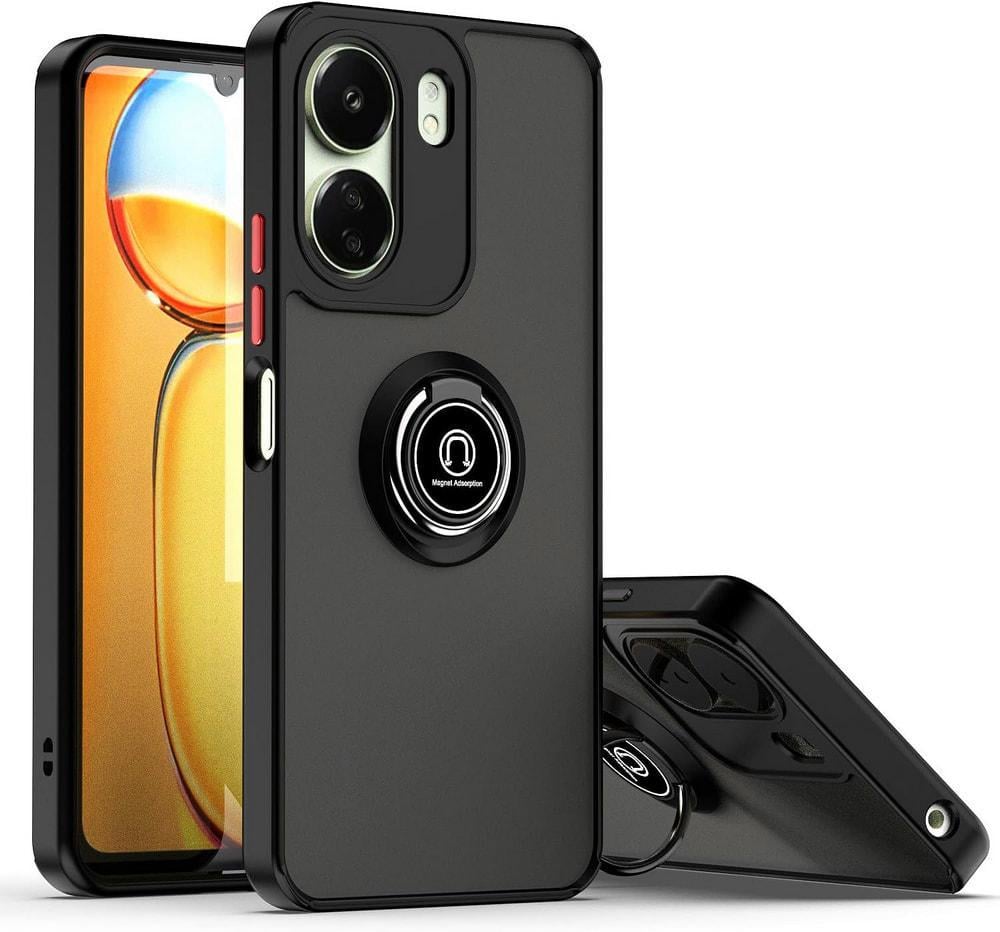 Защитный чехол MatteLuxe Xiaomi Redmi 13C (с кольцом) Black (35033-2B)