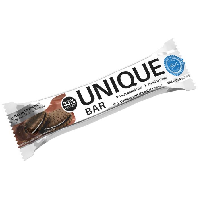 Батончик спортивный Unique Bar 33% protein Cookies and Chocolate 45 г