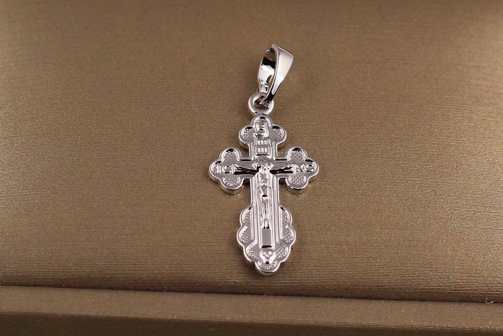 Крестик Xuping Jewelry маленький трилистник 2 см Серебристый (34869907)
