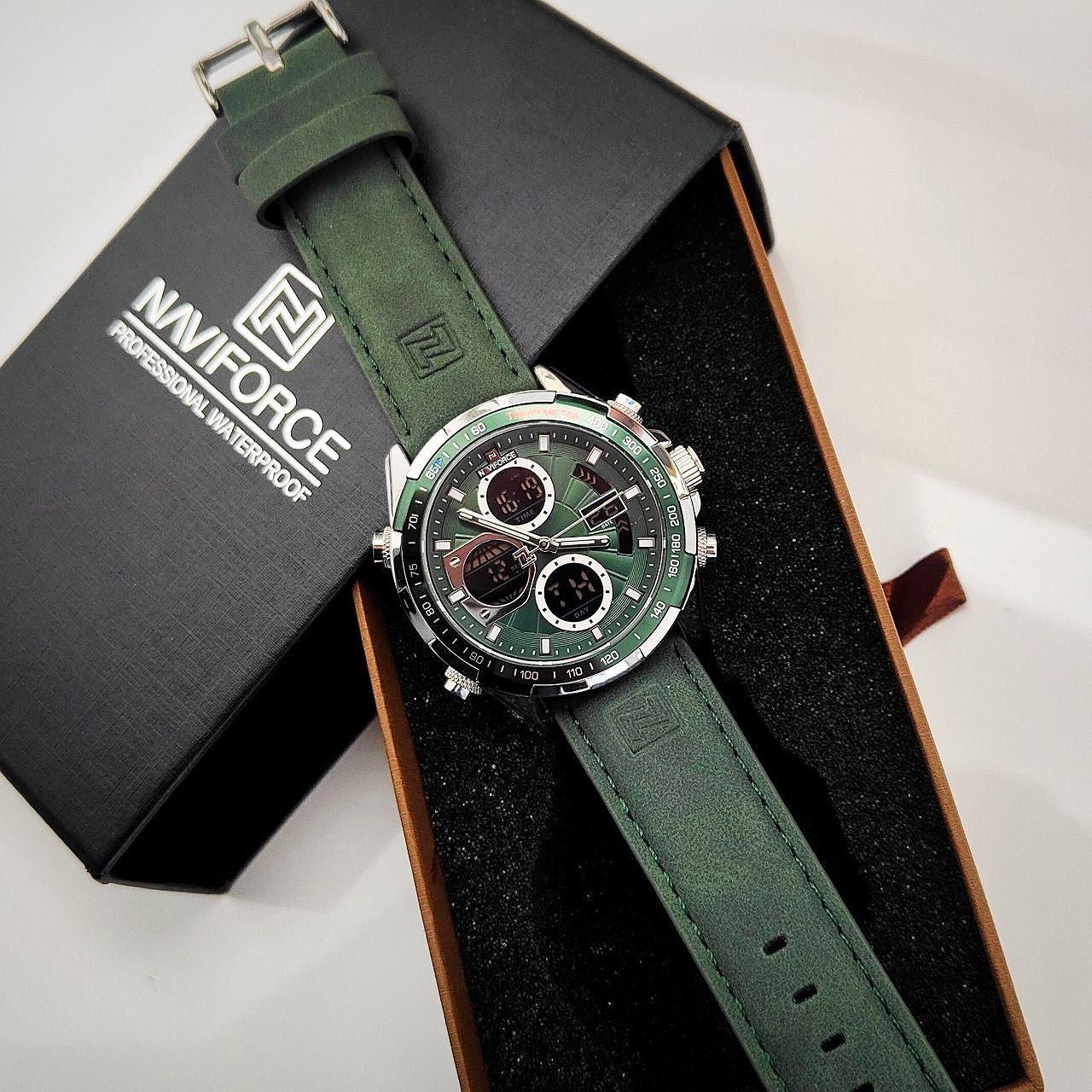 Годинник чоловічий Naviforce 9197 Green (14116095) - фото 3 Годинник чоловічий Naviforce 9197 Green (14116095) - фото 3