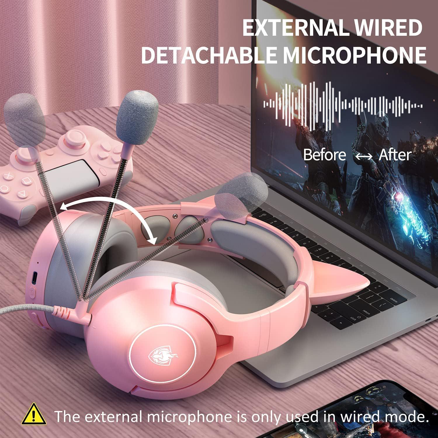 Навушники дитячі з вушками Kotion Each Q9 Bluetooth підключенням (2413) - фото 9 Навушники дитячі з вушками Kotion Each Q9 Bluetooth підключенням (2413) - фото 9