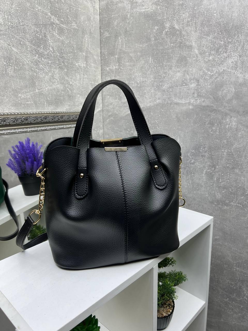 Сумка стильна жіноча містка через плече з плечовим ременем Смарагдовий - фото 7 Сумка стильна жіноча містка через плече з плечовим ременем Смарагдовий - фото 7