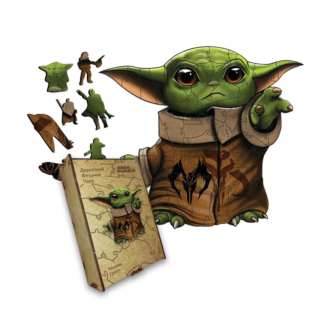 Пазл дерев'яний Малюк Грогу А3 дерев'яна коробка 200 ел. (26102802)