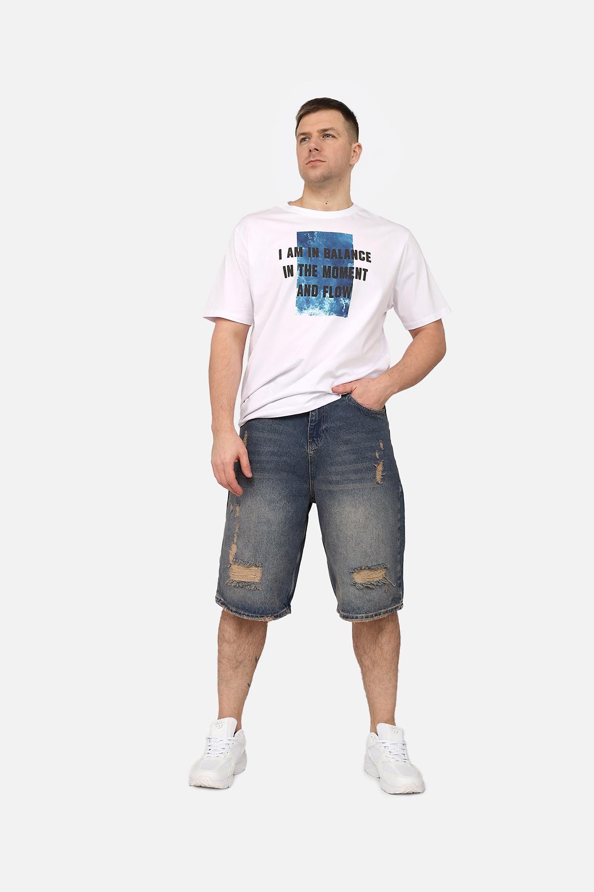 Футболка чоловіча ЦБ-00270062 з коротким рукавом р. 50 Білий (SKT001045300)