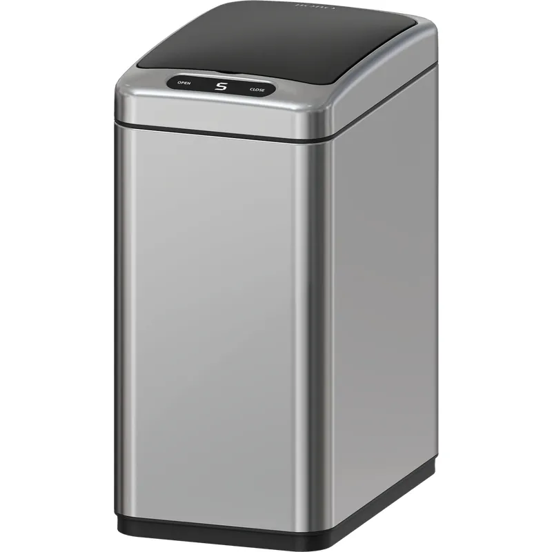 Відро для сміття сенсорне Koer TC-020408-02 прямокутне 8 л Нержавіюча сталь (KR5588) - фото 1