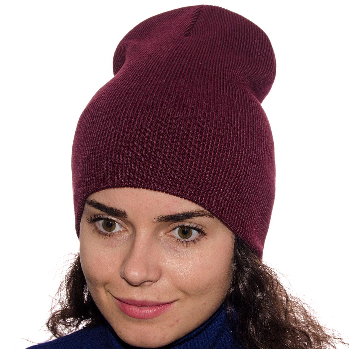 Шапка бавовняна Sofi AZ20101 one size Темно-бордовий