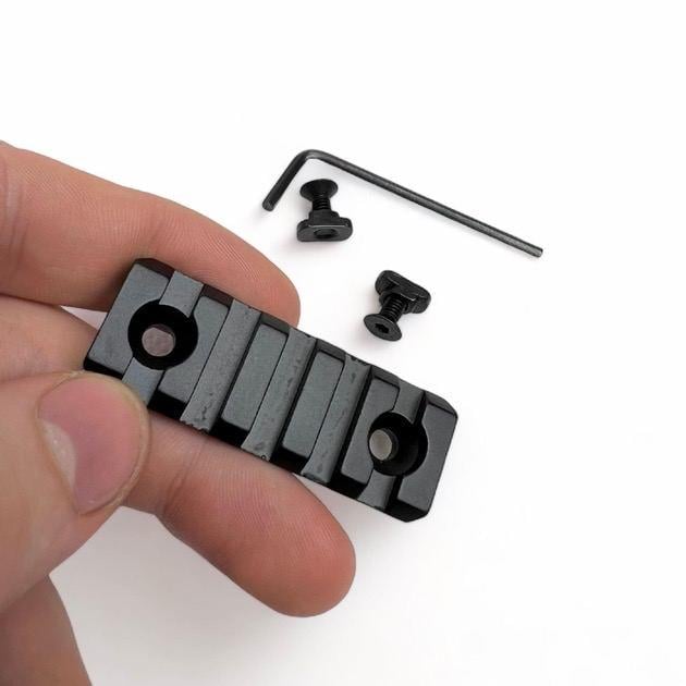 Планка Пікатінні Picatinny М ЛОК на 5 слотів (22430187) - фото 2 Планка Пікатінні Picatinny М ЛОК на 5 слотів (22430187) - фото 2