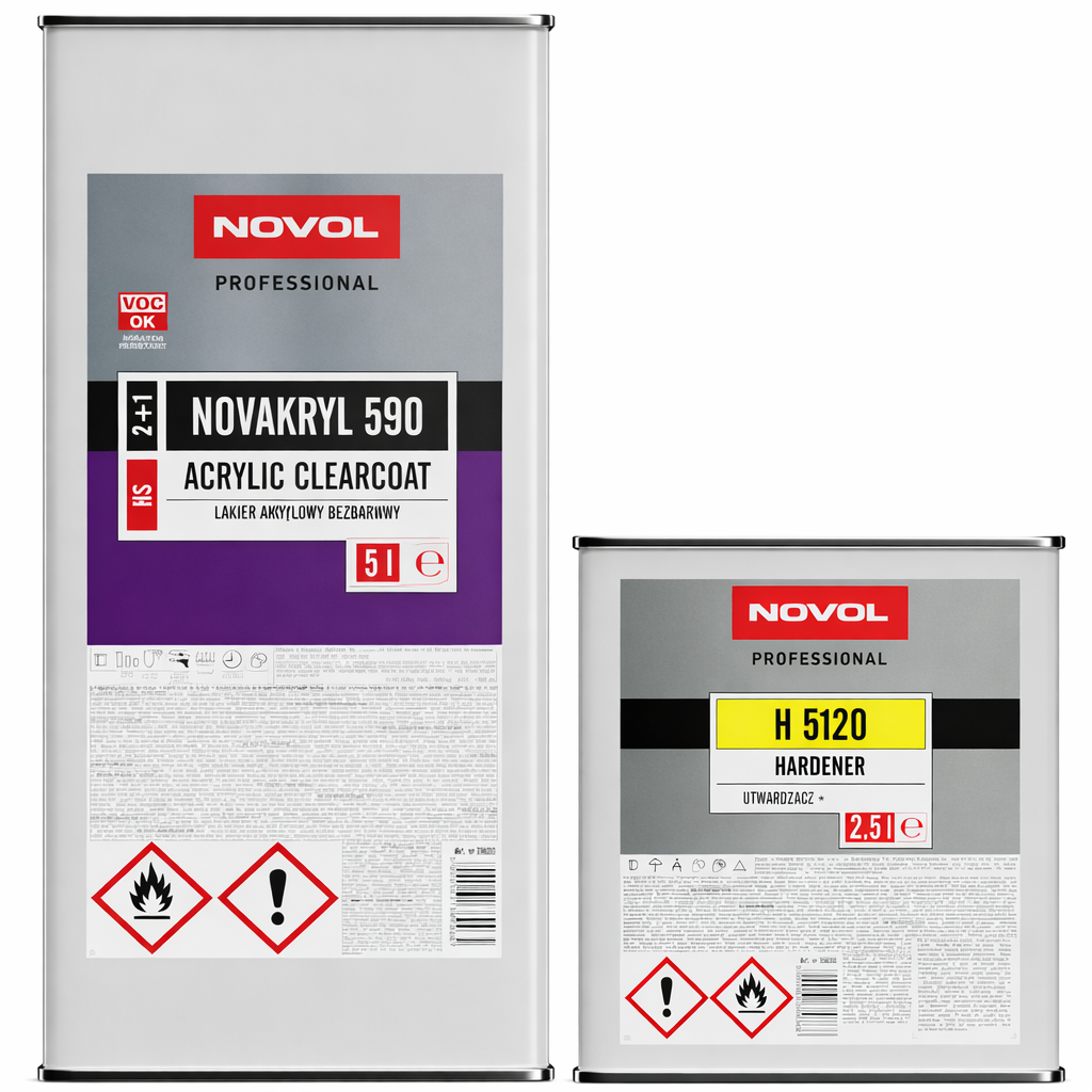 Лак акриловый NOVOL Novakryl 590 2:1 HS 5 л/2,5 л
