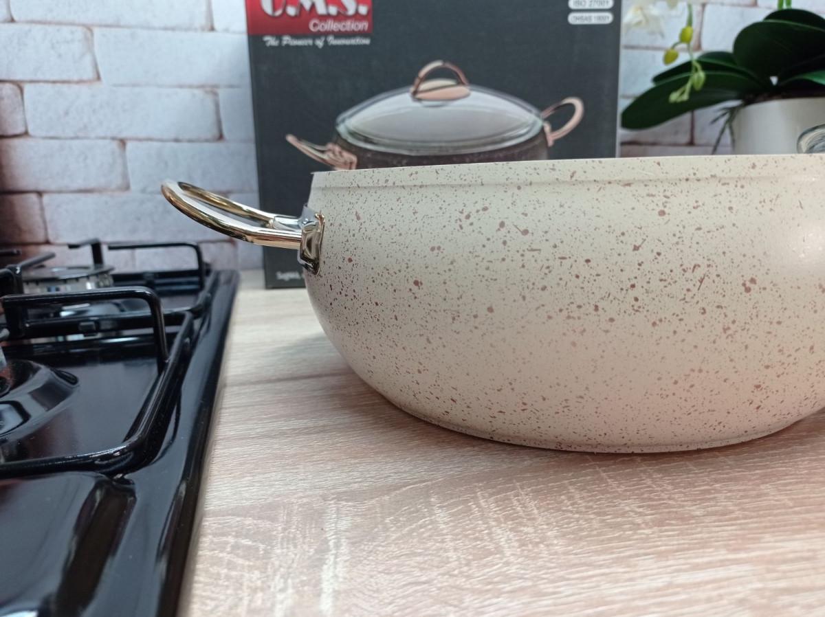 Каструля OMS Collection 3141 28 см 6,6 л Ivory (21339630) - фото 4 Каструля OMS Collection 3141 28 см 6,6 л Ivory (21339630) - фото 4