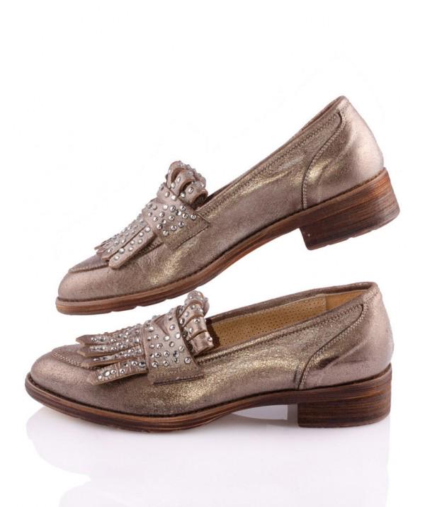 Лоферы женские Silko 0312/88 р. 37 Светло-коричневый