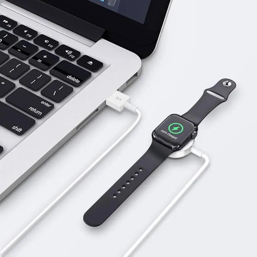 Зарядний пристрій бездротовий Hoco CW54 charging cable iP/iWatch White (6942007611398) - фото 6