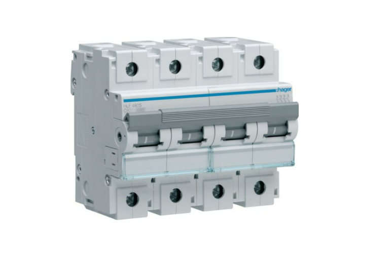 Автоматический выключатель Hager 4P 10 kA C-80A 6M (HLF480S)