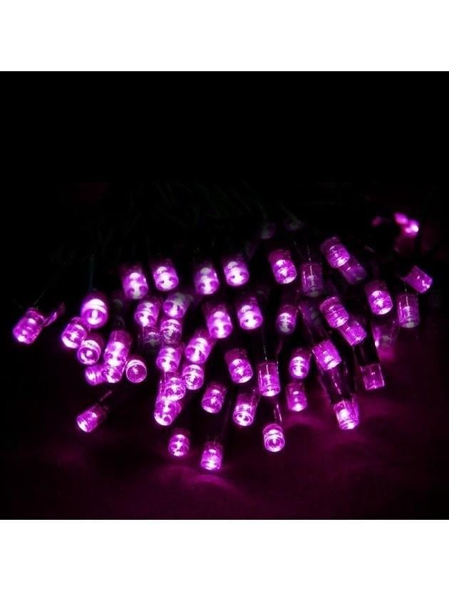 Гірлянда світлодіодна Led на 100 світлодіодів з контролером Рожевий (12306364)