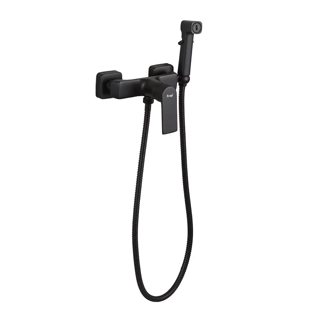 Гигиенический душ со смесителем Frap F2071-6 Черный (F2071-6) - фото 3 Гигиенический душ со смесителем Frap F2071-6 Черный (F2071-6) - фото 3