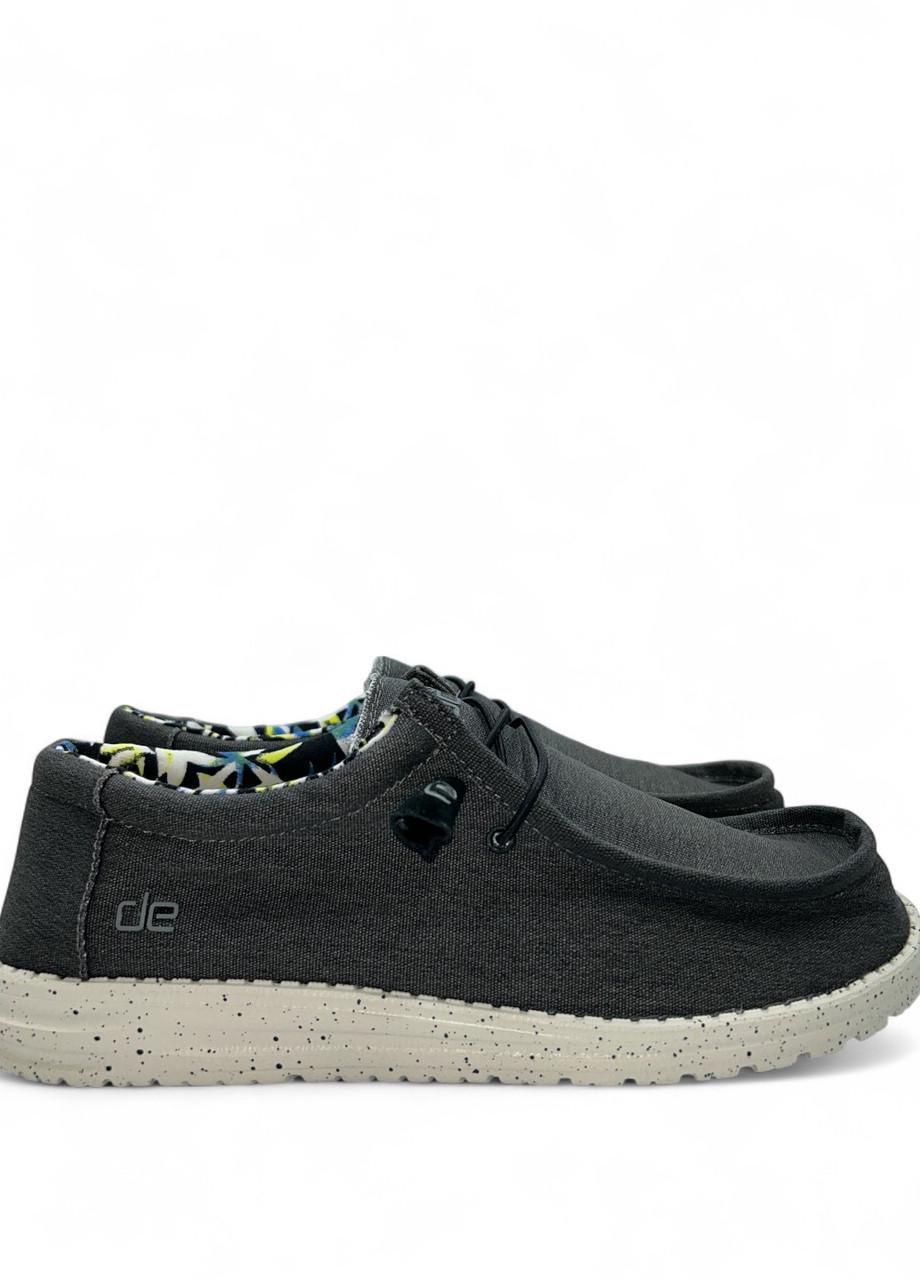 Мокасины мужские Hey Dude Wally Stretch р. 41 Черный 26,7 см (2775695404) - фото 2