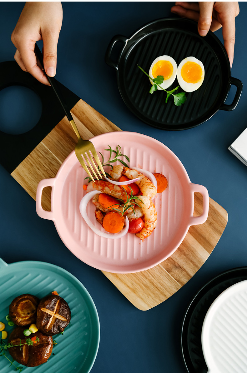 Блюдо з рифленим дном кругла 6741 22 см Рожевий (4356278) - фото 5 Блюдо з рифленим дном кругла 6741 22 см Рожевий (4356278) - фото 5