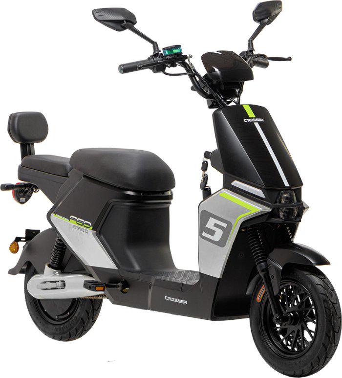 Электроскутер двухместный Crosser CR5 1000W 60V 20Ah Зеленый