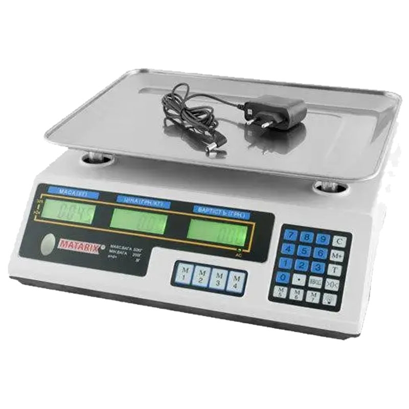 Ваги торговельні Matarix MX-410A електронні 50 кг (tf7269) - фото 6