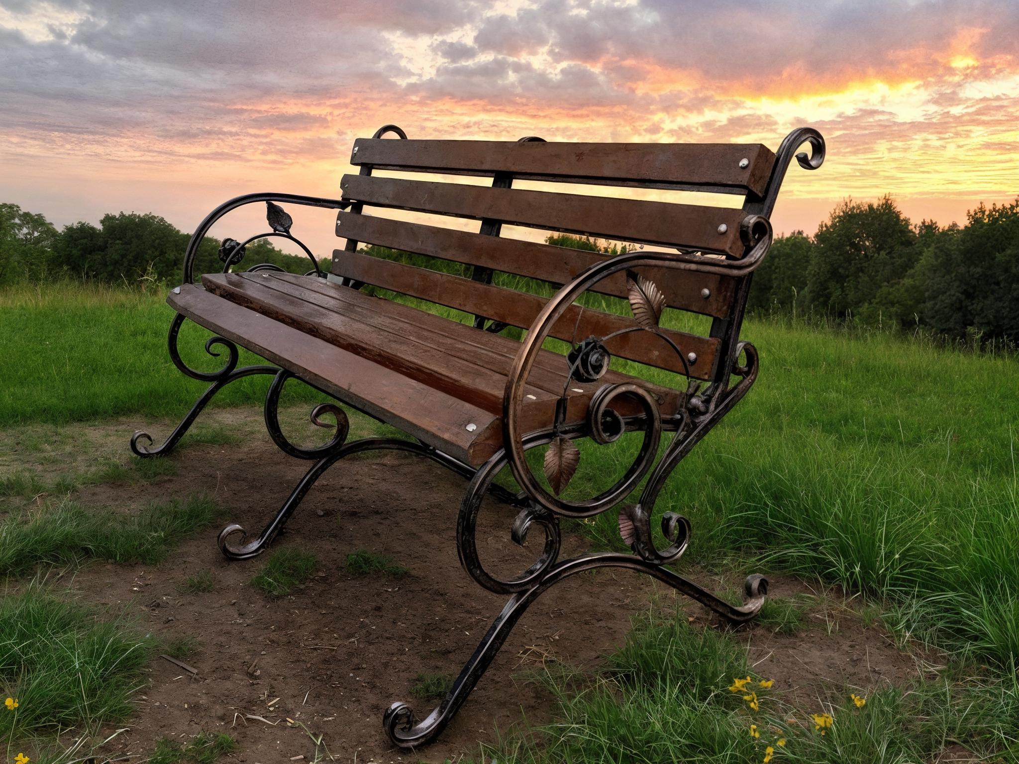 Скамейка садовая кованая Tobi Sho Камелия с подлокотниками 170 см усиленная Орех - фото 3 Скамейка садовая кованая Tobi Sho Камелия с подлокотниками 170 см усиленная Орех - фото 3