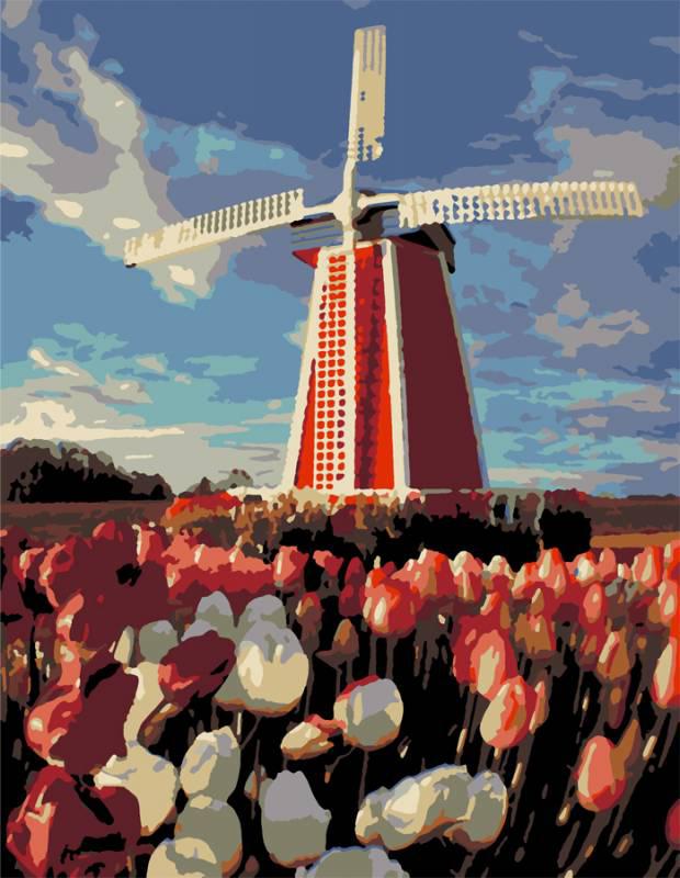 Картина по номерам Rosa Старая мельница 35х45 см (Az-210814)