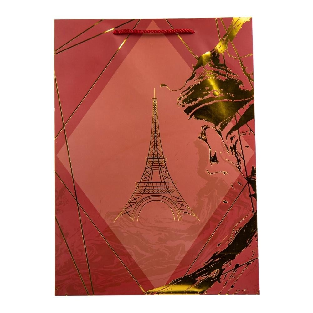 Набор подарочных пакетов Elisey Париж 30х41,5 см 4 шт. Красный (9069-006)