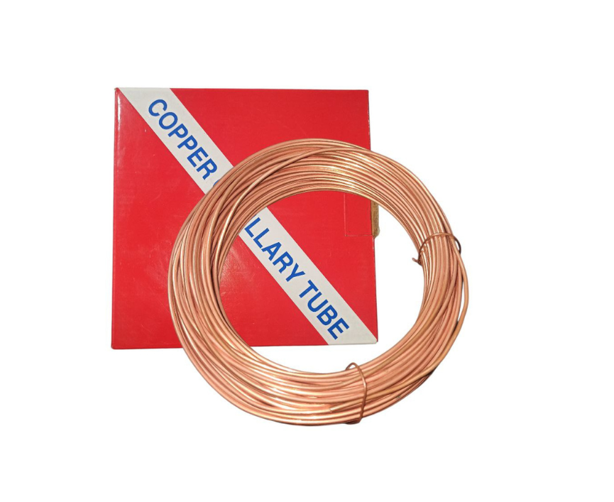 Труба капиллярная медная 0,7 мм внутренний диаметр 1 м в бухте 30 м