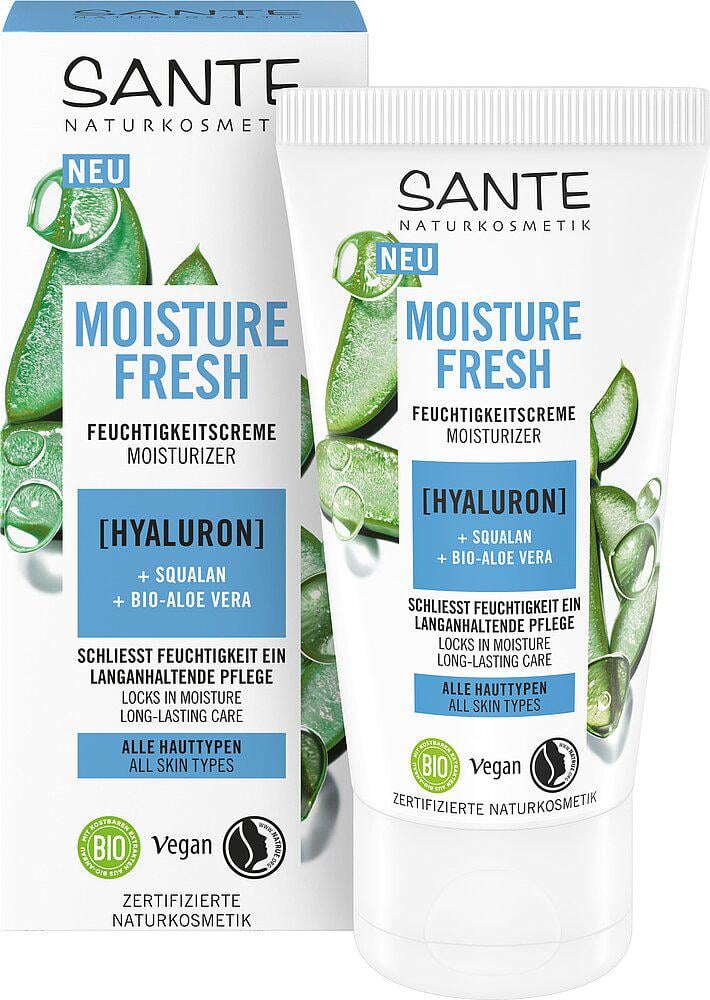 БІО-Крем зволожувальний Sante Moisture Fresh з гіалуроновою кислотою та алое 50 мл (40638)