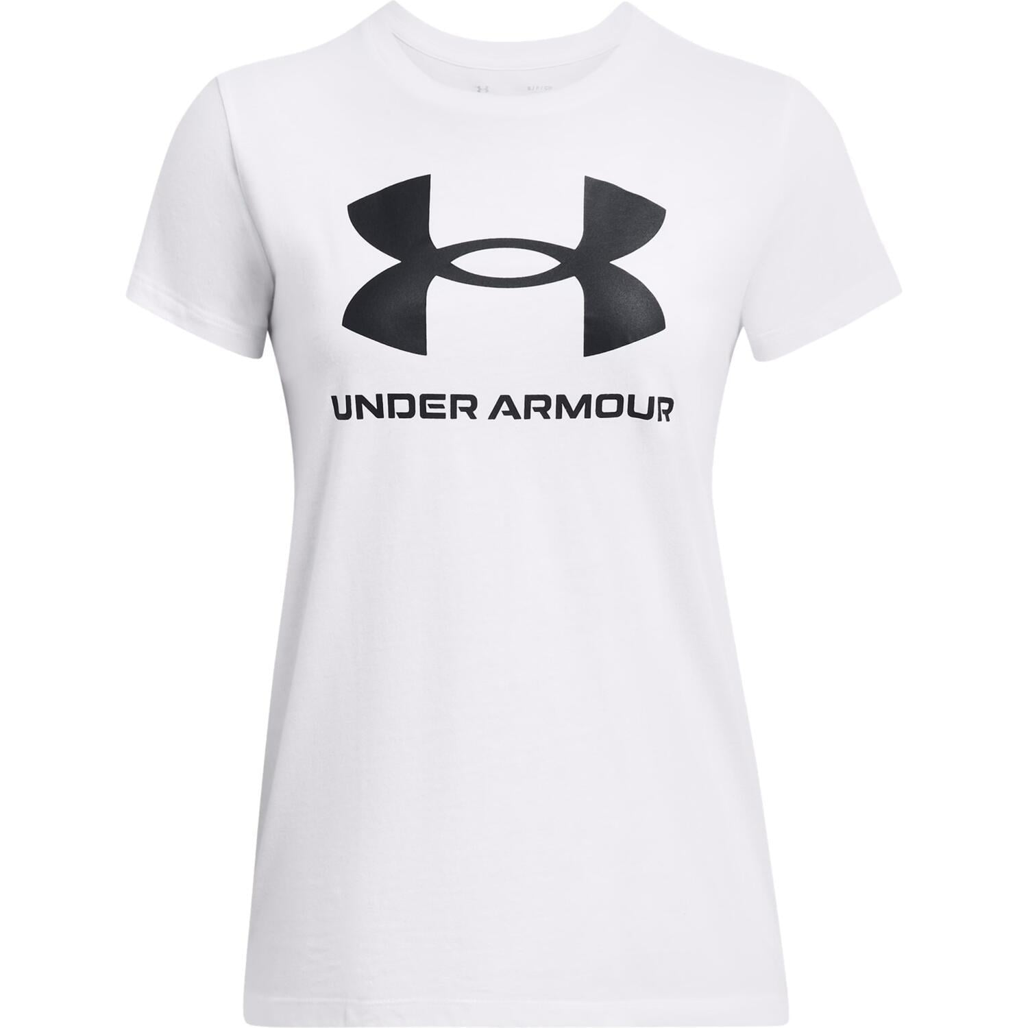 Футболка женская Under Armour RIVAL LOGO 1356305-111 S Белый (57452-45)