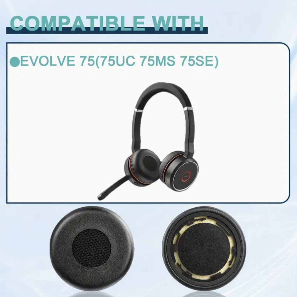 Амбушюри для навушників Jabra Evolve 75/Series 75UC/75MS/75SE (2718151278) - фото 3