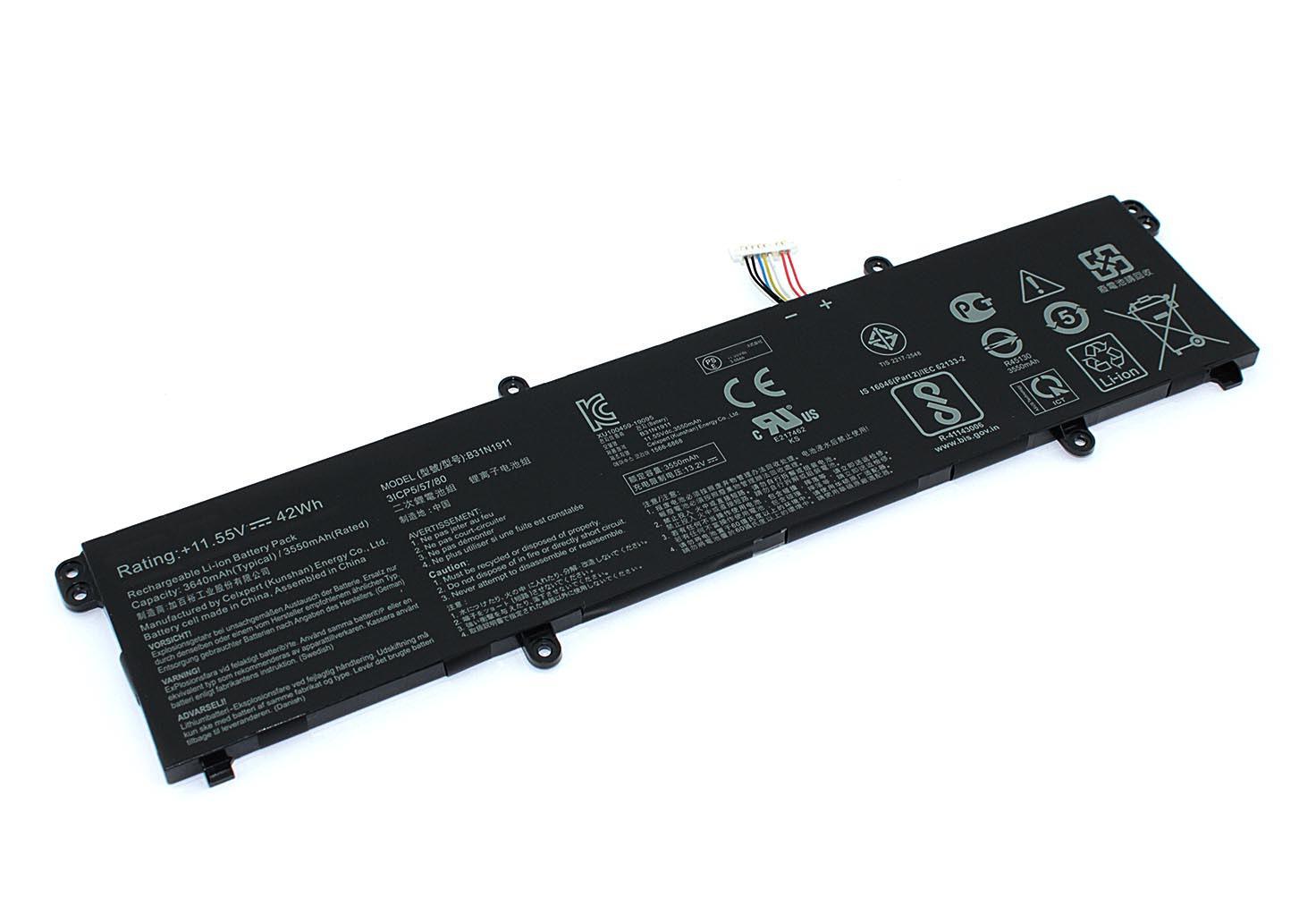 Аккумулятор для ноутбука Asus C31N1911 VivoBook Flip 12 TM420IA 11,55 V 3640 mAh