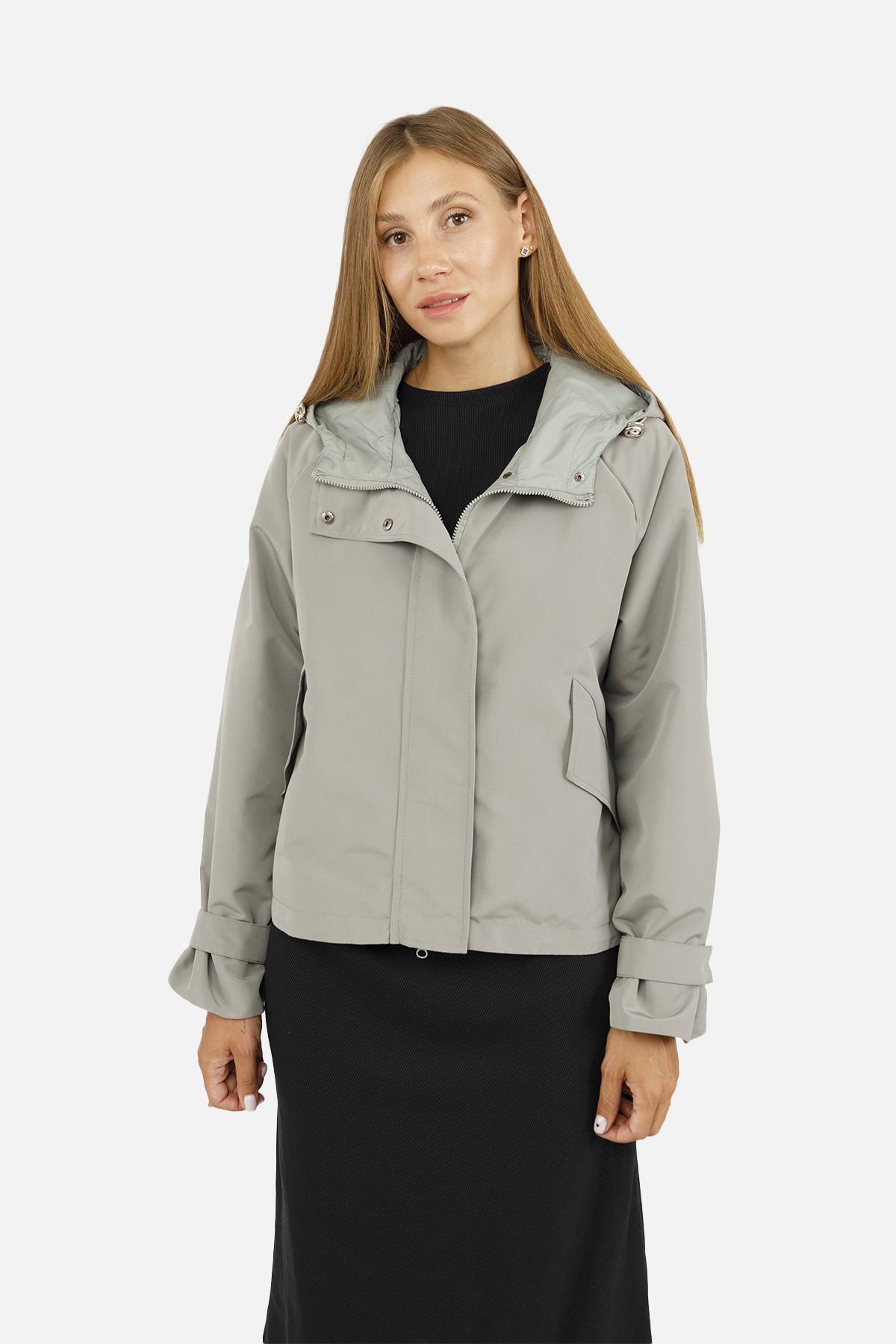 Ветровка женская р. 44 Оливковый (SKT001018258) - фото 2