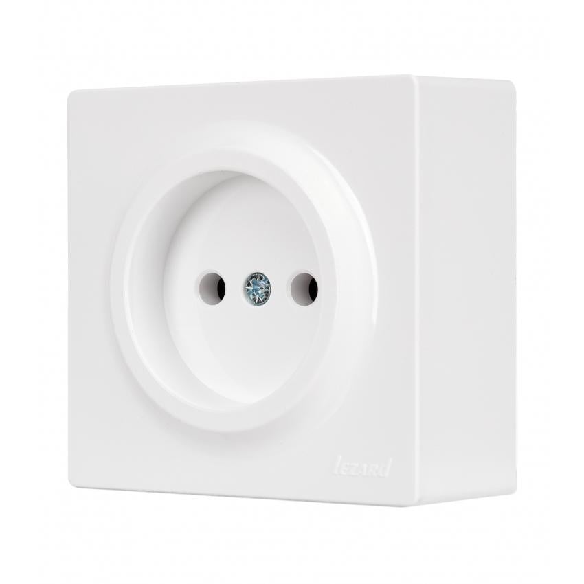Розетка Lezard Leto одинарна Білий (752-0200-121)