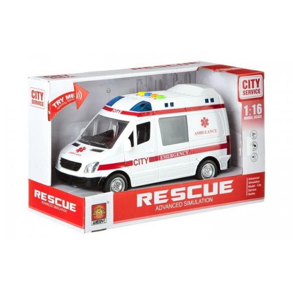 Машинка інерційна Wenyi Швидка допомога зі звуком і світлом (5590A) - фото 2 Машинка інерційна Wenyi Швидка допомога зі звуком і світлом (5590A) - фото 2