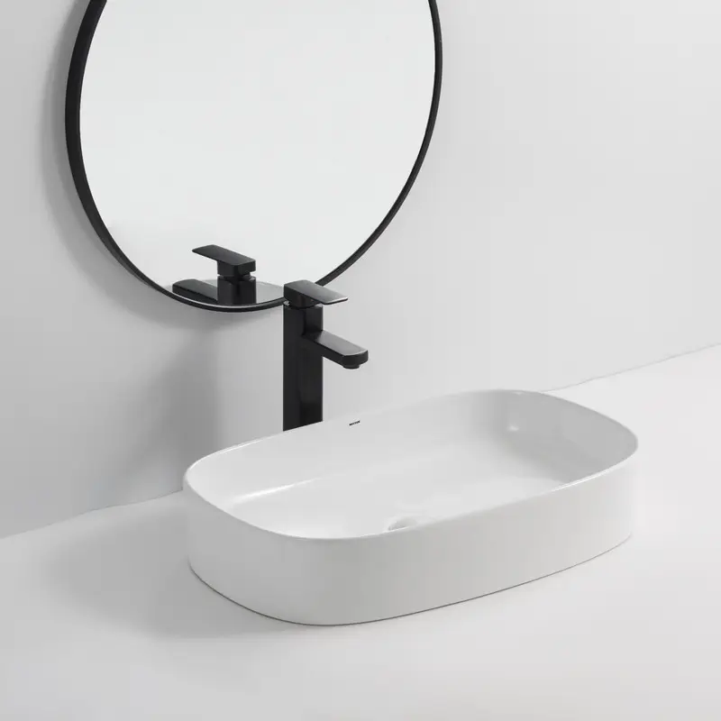 Раковина накладна керамічна MIXXUS Premium 0105 610х375х120 мм (MP6524) - фото 2