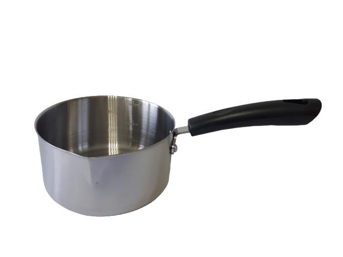 Ковш кухонный с пластиковой ручкой нержавеющая сталь 1,25 л (09731)