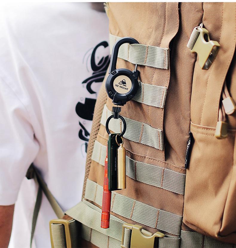 Ретрактор висувний із тросом на карабіні Чорний (rc-black) - фото 2 Ретрактор висувний із тросом на карабіні Чорний (rc-black) - фото 2