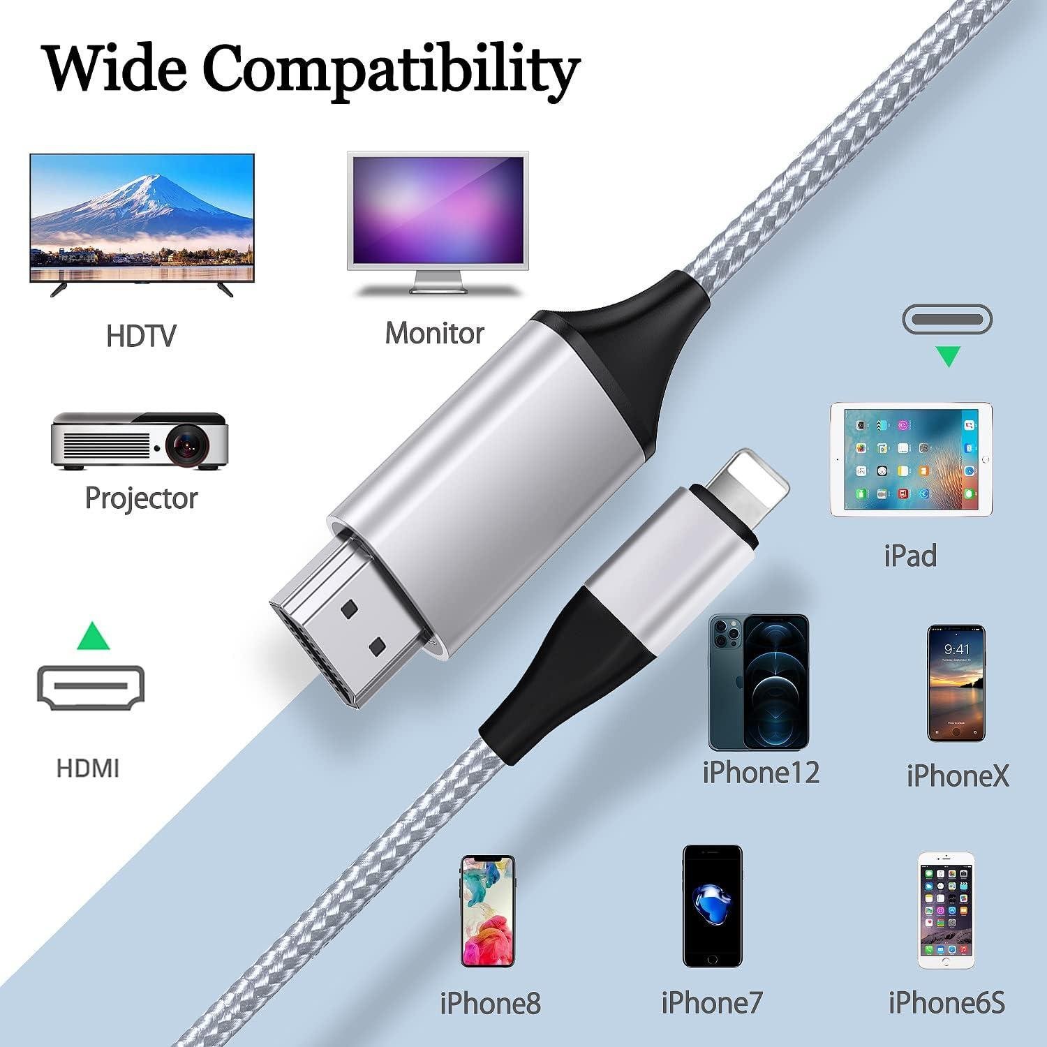 Кабель HDMI для iPhone-TV 1080P 2 м - фото 2