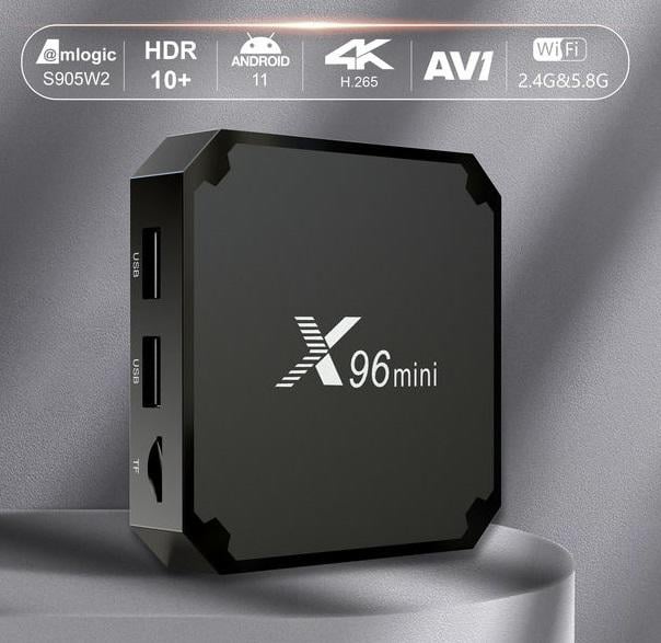 Медиаплеер X96 Core Tech MINI Amlogic S905W2 2/16 Гб Андроид 11 с аэропультом G10S с голосовым управлением (15831349) - фото 6