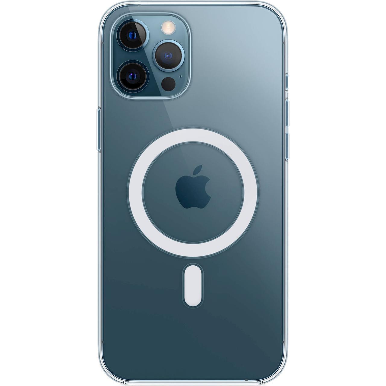 Пластиковый чехол-накладка Apple Clear Case with MagSafe for iPhone 12 / 12 Pro (HC)