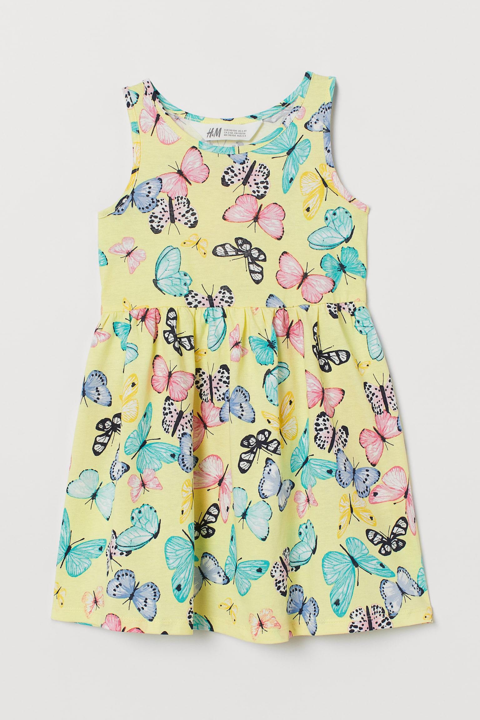Платье для девочки H&amp;M 122-128 см Желтый (0690950029)