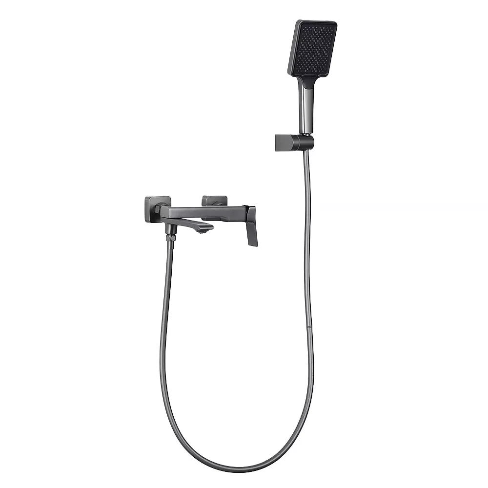 Смеситель для ванны FRAP F3284-9 с поворотным изливом Графитовый (2465587205)