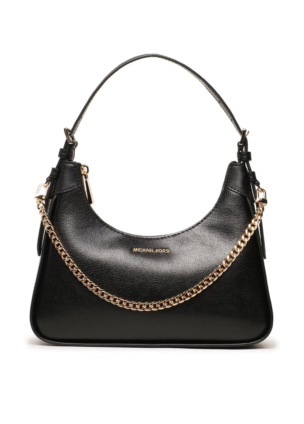 Сумка багет женская кожанная MICHAEL KORS WILMA MD EW POUCHETTE 32R3G3WN6L001 Черный