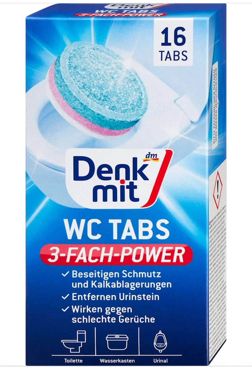 Таблетки для чищення унітазу Denkmit WC-TABS 16 шт. - фото 1 Таблетки для чищення унітазу Denkmit WC-TABS 16 шт. - фото 1