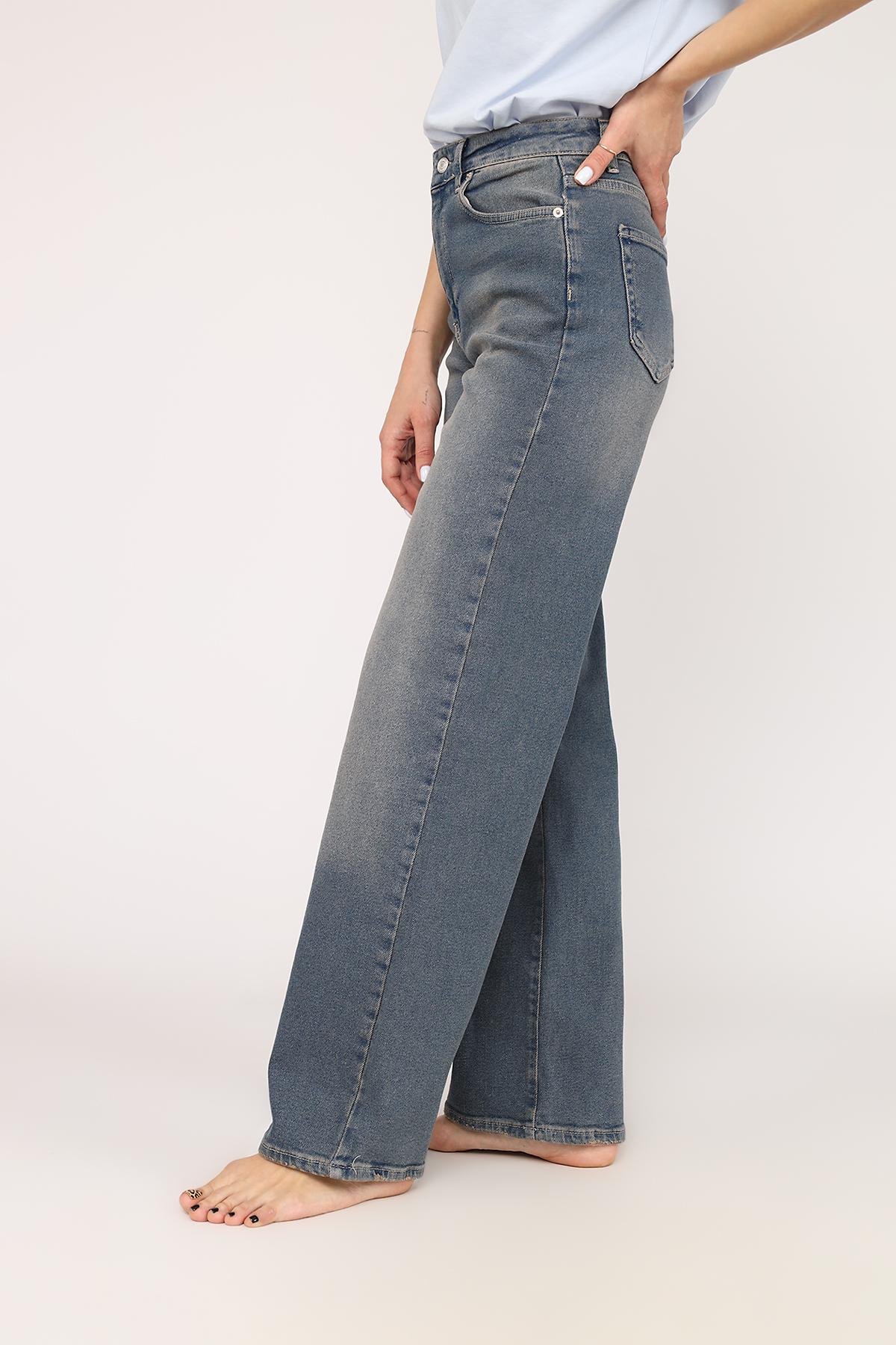 Джинсы женские Wide leg ЦБ-00270121 р. 42 Синий (SKT001045542) - фото 3 Джинсы женские Wide leg ЦБ-00270121 р. 42 Синий (SKT001045542) - фото 3