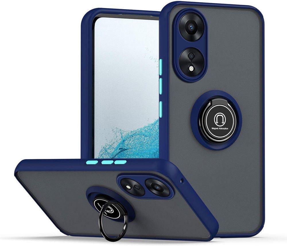 Защитный чехол MatteLuxe OPPO A78 (с кольцом) Blue (34662-28)