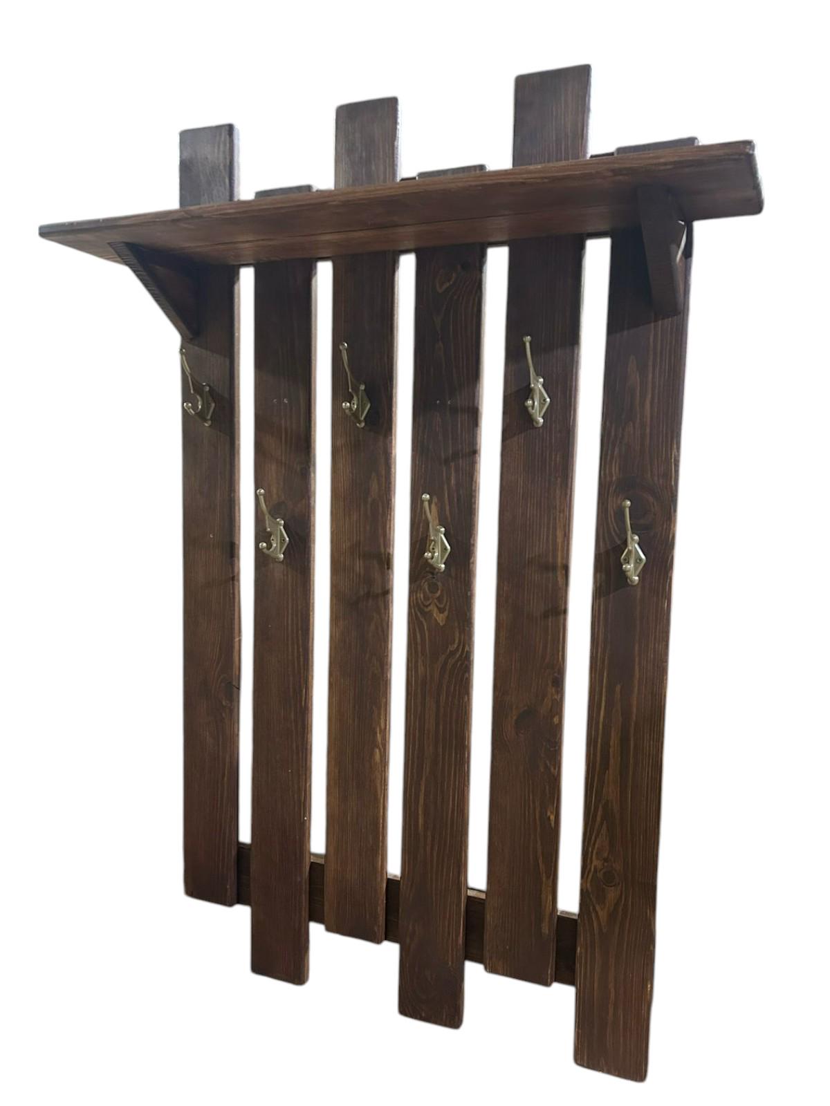 Вешалка настенная Бенвенуто из дерева (25622122) - фото 4