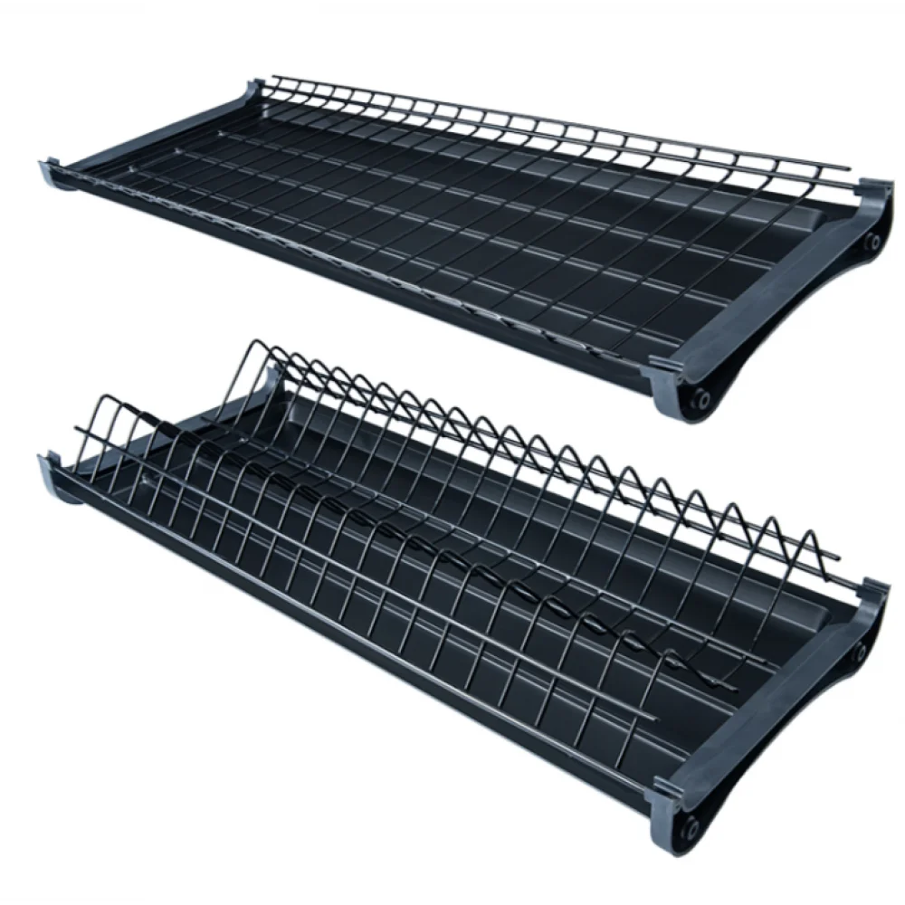 Сушилка для посуду дворівнева VR модуля 800х764 мм 225 мм Чорний (SO0950)