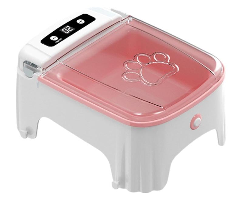 Кормушка для сухого и влажного корма с датчиком движения.