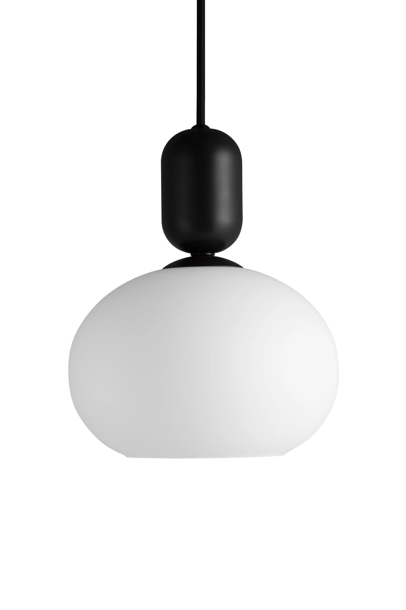 Люстра підвісна Nordlux E27 20 см Білий/Чорний
